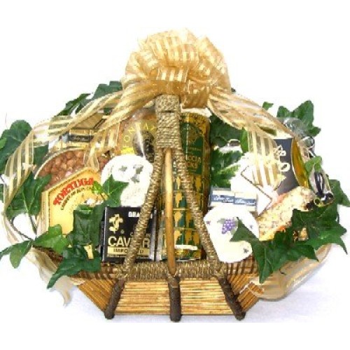 Gourmet Delicacies Gift Basket | Caviar, Cheese Spreads, Crackers, Premium Nuts and More Gourmet Delicacies Gift Basket | Caviar, Cheese Spreads, Crackers, Premium Nuts and More