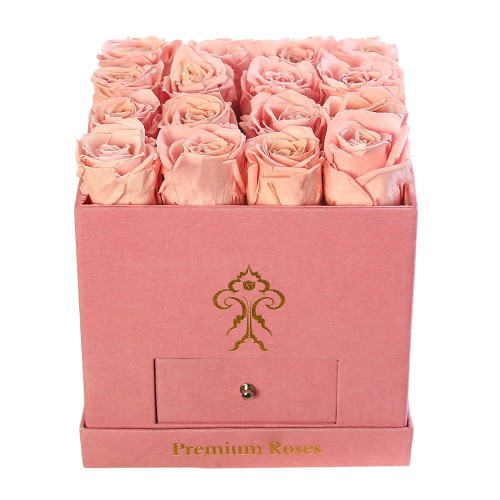 Premium Roses| Real Roses That Last a Year | Fresh Flowers| Roses in a Box (Pink Box, Medium) Premium Roses| Real Roses That Last a Year | Fresh Flowers| Roses in a Box (Pink Box, Medium)