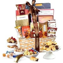 Broadway Basketeers Sympathy Gift Basket Deluxe, Condolences Gifts for Loss, Bereavement or Kosher Shiva, Food Care Package for Delivery With Chocolate, Snacks & Sweets
